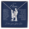To My Mom Gift From Son - I Will Always Be Your Little Boy - Alluring Beauty Necklace