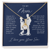 To My Mom Gift From Son - I Will Always Be Your Little Boy - Alluring Beauty Necklace