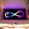 Romantic Infinity Love Mirror Light with Custom Names – Perfect for Couples