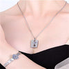 A Set Couple Bracelets & Key Necklace | Box Gift With Real Rose | Lover Couple Gift