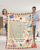 To My Dad | Thank You | Fleece Blanket