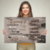 Personalized Family Name Wall Art, Whole Lotta Love, Gift For Parents (1.25")