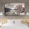 Personalized Canvas Wall Art "And So Together We Built A Life We Loved" Anniversary Gift For Couples, Husband, Wife, Lover, Boyfriend, Girlfriend (1.25")