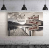 Personalized Canvas Wall Art "And So Together We Built A Life We Loved" Anniversary Gift For Couples, Husband, Wife, Lover, Boyfriend, Girlfriend (1.25")