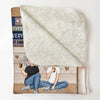 Personalized Blanket - I Love You To The Moon And Back - Christmas Gift Idea For Daughter