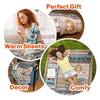 Personalized Blanket - I Love You To The Moon And Back - Christmas Gift Idea For Daughter