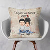 Personalized Pillow - Together Since - Gift For Couples, Husband, Wife, Boyfriend, Girlfriend