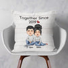 Personalized Pillow - Together Since - Gift For Couples, Husband, Wife, Boyfriend, Girlfriend