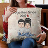 Personalized Pillow - Together Since - Gift For Couples, Husband, Wife, Boyfriend, Girlfriend