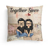 Together Since Husband Wife - Couple Gift - Personalized Custom Pillow
