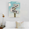 Personalized Name Vintage Street Sign Canvas Print 0.75'', Best Gift For Anniversary, Couple Gift, Christmas Gift