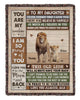 Woven Blanket Daughter This Old Lion - Christmas Gift For Your Daughter
