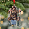 Personalized Photo Mica Ornament - Christmas Gift For Family Member, Friends - Customized Your Photo Hunting Ornament