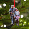 Personalized Photo Mica Ornament - Christmas Gift For Family Member, Friends - Customized Your Photo Hunting Ornament