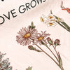 Personalized Blanket Mom's Garden Love Grows Here - Christmas Gift For Mom, Grandma