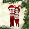 Christmas Doll Couple Standing, Personalized Acrylic Ornament, Christmas Gift Ideas For Couples