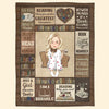 My Reading Blanket I Am A Bookaholic, Personalized Blanket, Anniversary Gift For Daughter Or Book Lovers