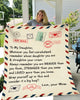 To My Daughter | Straighten Your Crown | Personalized Giant Postcard Blanket