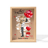 My Love Mine All Mine - Couple Personalized Custom Frame Light Box - Gift For Husband Wife, Anniversary
