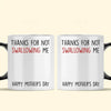 Thanks For Not Swallowing Us - Personalized Color Changing Mug