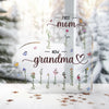 First Mom Now Grandma, Personalized Heart Shaped Acrylic Plaque, Mother's Day Gift For Grandma, Gift For Mom