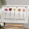 Grandma‘s Garden Love Grows Here Beautiful Birth Month Flower Gift For Grandma Mom Personalized Poster