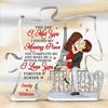 The Day I Met You - Couple Personalized Custom Puzzle Shaped Acrylic Plaque - Gift For Husband Wife, Anniversary