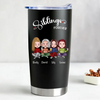 Siblings Forever - Personalized Tumbler Cup - A Thoughtful Family Gift for Siblings to Cherish Forever