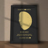 Custom for Mom Art Frame/ Real Moon Phase - For Memory Gift