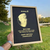Custom for Mom Art Frame/ Real Moon Phase - For Memory Gift