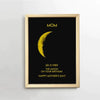 Custom for Mom Art Frame/ Real Moon Phase - For Memory Gift