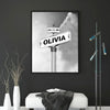 Personalized Family Names Date Of Birth Vintage Street Sign Frame Canvas, Street Signs Customized, Mother's Day Gift