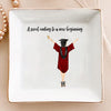 A Sweet Ending To A New Beginning - Personalized Jewelry Dish - Graduation Gifts
