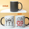 Seems Like Yesterday I Was Chilling In Your Balls Personalized Father's Day Magic Mug