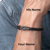 To My Man - Infinity Personalized Bracelet - Anniversary Gift For Husband