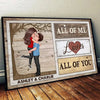 All Of Me Loves All Of You Personalized Poster, Gift For Him, For Her