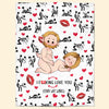 I Love You The Most - Personalized Couple Blanket