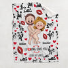 I Love You The Most - Personalized Couple Blanket