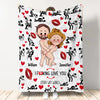 I Love You The Most - Personalized Couple Blanket
