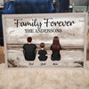 Custom Family Retro Vintage Beach Landscape Poster, Gift For Wife, Husband, Mom, Dad, Grandpa, Grandma