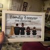 Custom Family Retro Vintage Beach Landscape Poster, Gift For Wife, Husband, Mom, Dad, Grandpa, Grandma