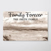Custom Family Retro Vintage Beach Landscape Poster, Gift For Wife, Husband, Mom, Dad, Grandpa, Grandma