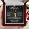 To My Daughter - Forever Linked Paperclip Necklace