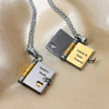 Personalized Book Necklace With Gift Box