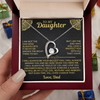 To My Daughter - I Will Always Be Proud Of You - Forever Love Necklace Gift Set