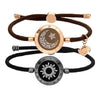 Sun&moon Long Distance Smart Vibration Bracelets with Milan Rope - Smart Sensing Couple Bracelet - Lover Couple Gift