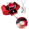 To My Love Necklace | Necklace With a Secret Message Real Rose | Gift Box Rose Flower