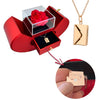 To My Love Necklace | Necklace With a Secret Message Real Rose | Gift Box Rose Flower
