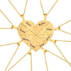 Friendship Puzzle Hearts - Personalized Heart Puzzle Name Necklace