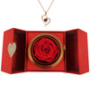 Love Heart Projection Necklace 100 Languages | Necklace With Eternal Rose Box | Valentines Surprise Gift